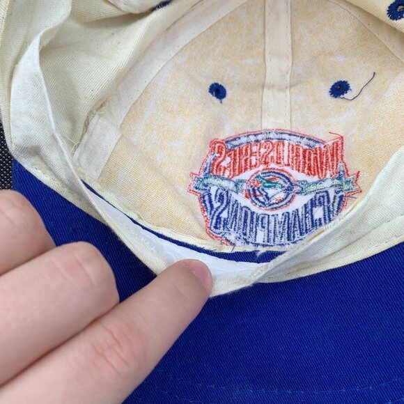 Vintage 1992 Toronto Blue Jays World Series Championship Hat MLB Baseball Cap - Picture 12 of 13